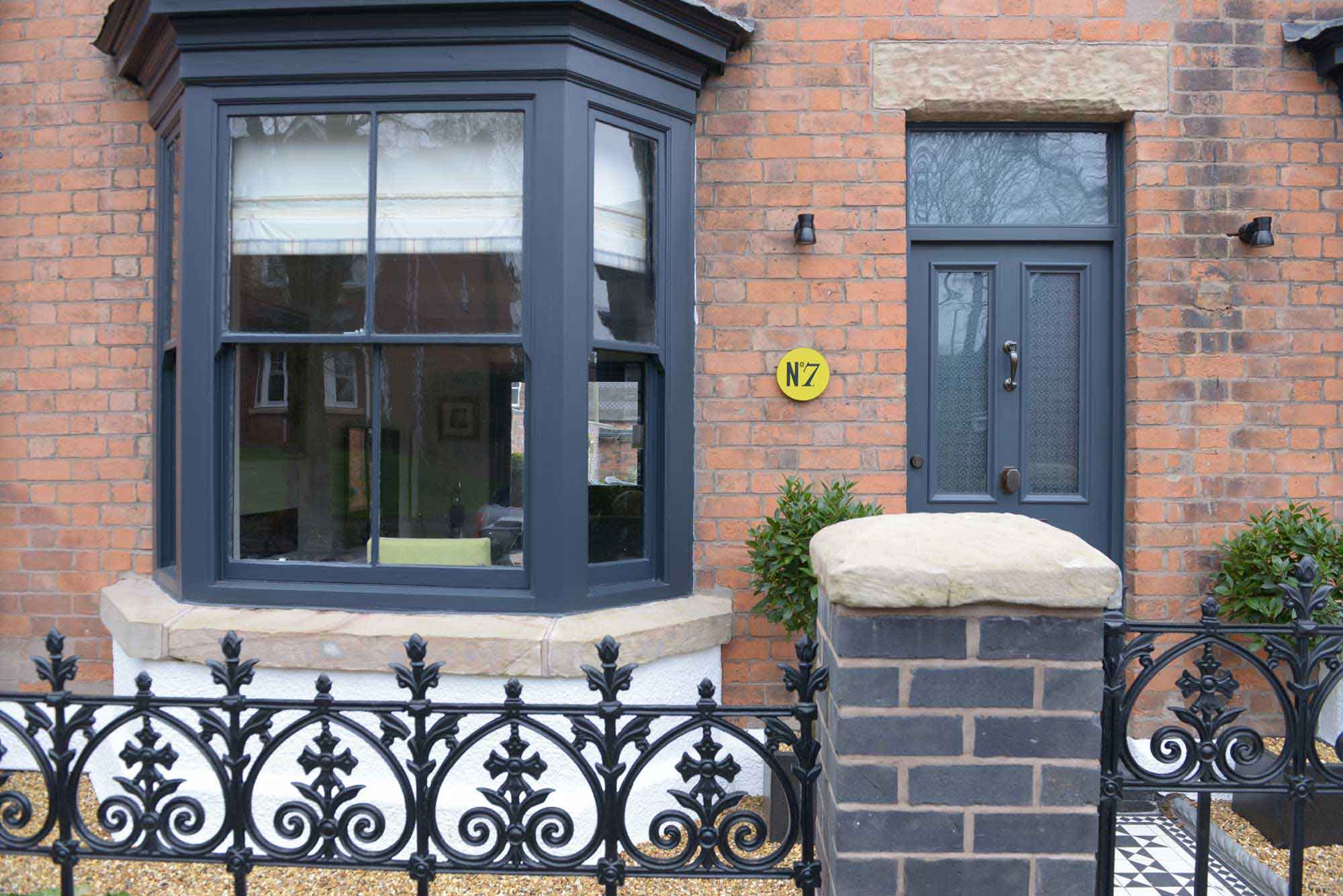 Victorian town house entrance